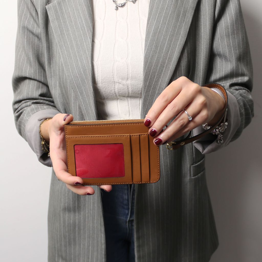 Leather Card Holder with Handle · TL142544 - Orvayla