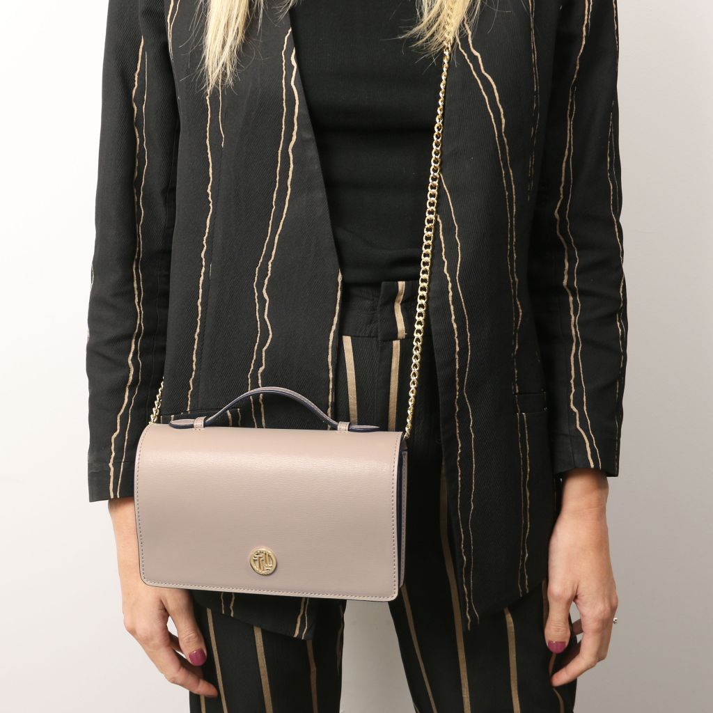 Opera — Leather Clutch with Chain Strap · TL142505 - Orvayla