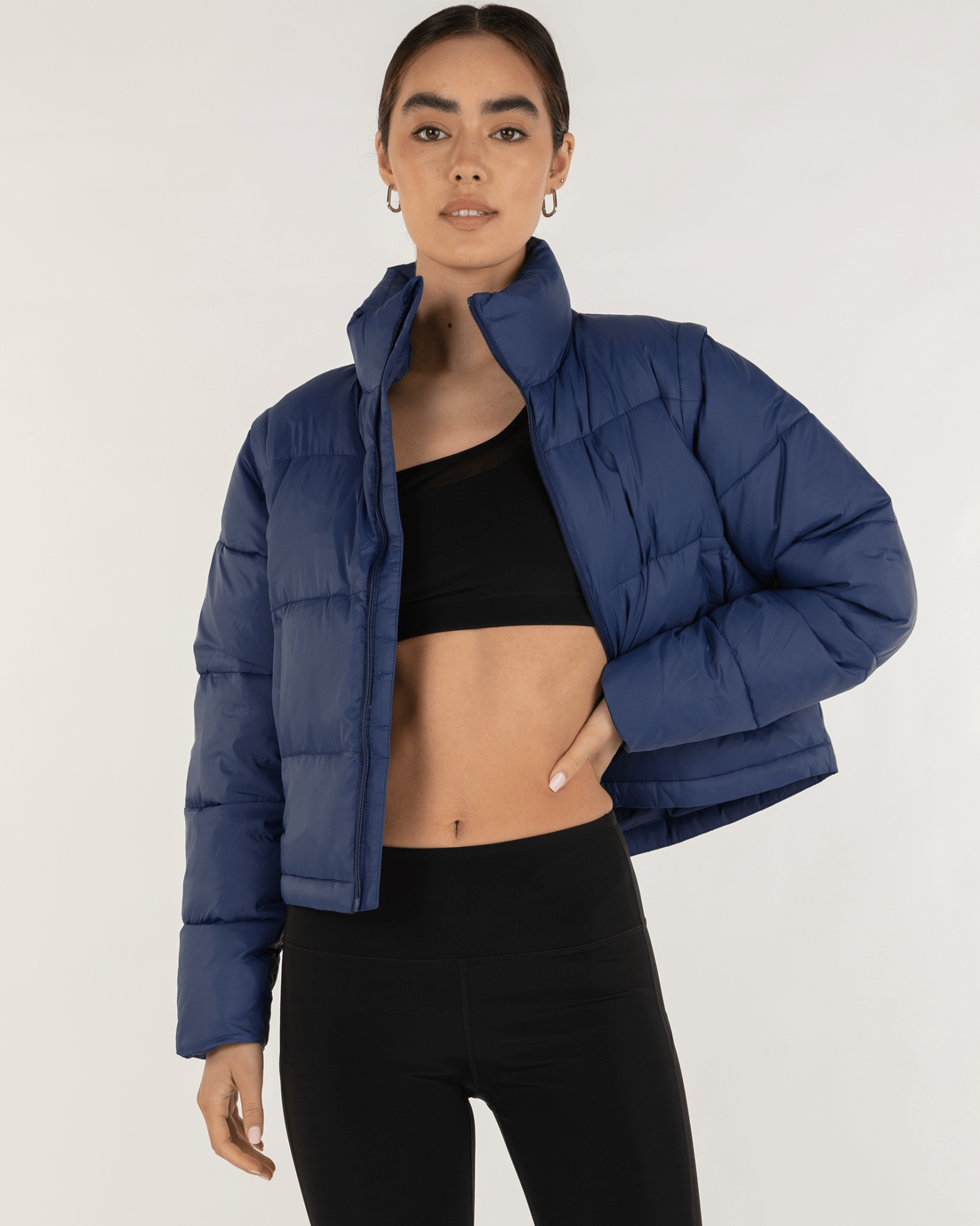 On The Go Puffer Convertible Jacket Vest - Orvayla LLC
